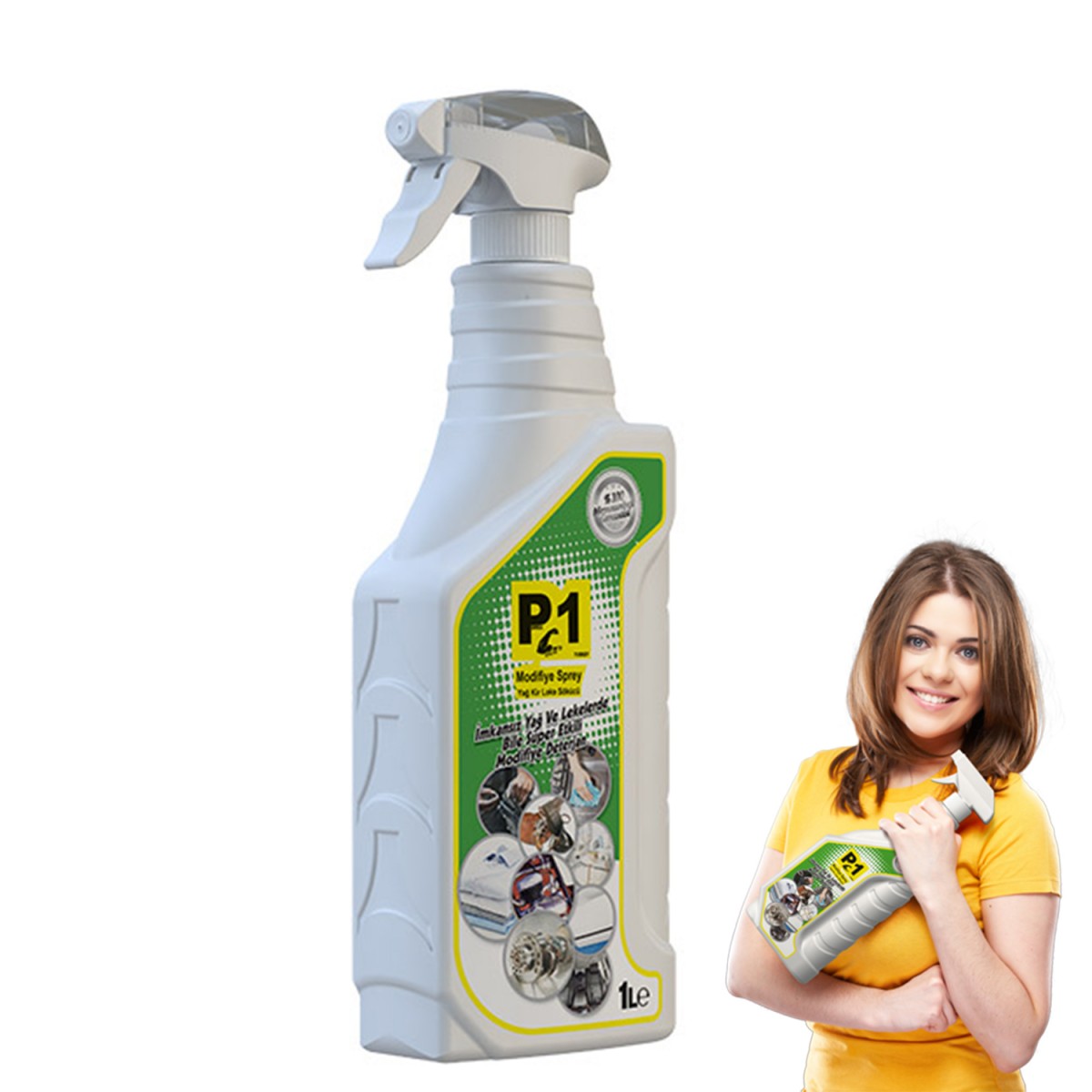 Power 1 Yağlı Motor ve Çok Amaçlı Temizleyici Sprey 1 Lt