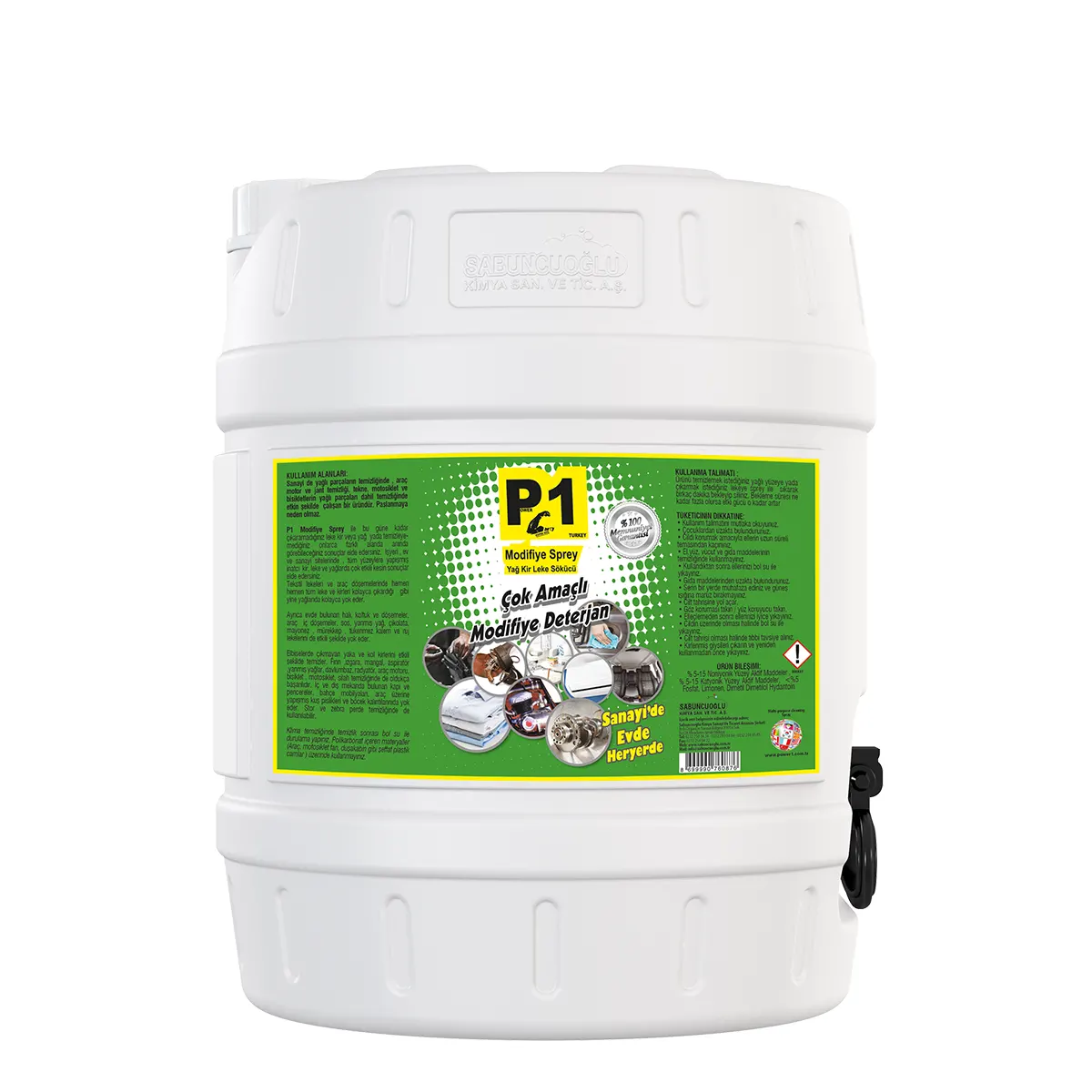 Power 1 Yağlı Motor ve Çok Amaçlı Temizleyici Sprey 20 Lt